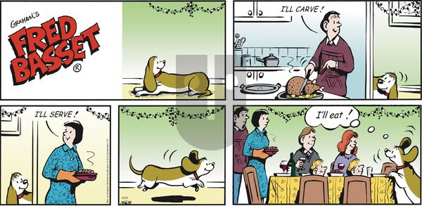 Fred Basset on Sunday December 22, 2019 Comic Strip