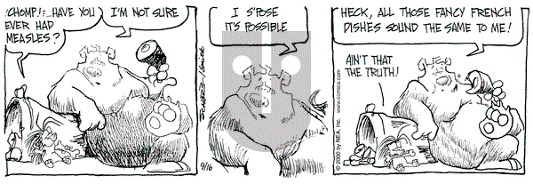 The Grizzwells on Saturday September 16, 2000 Comic Strip