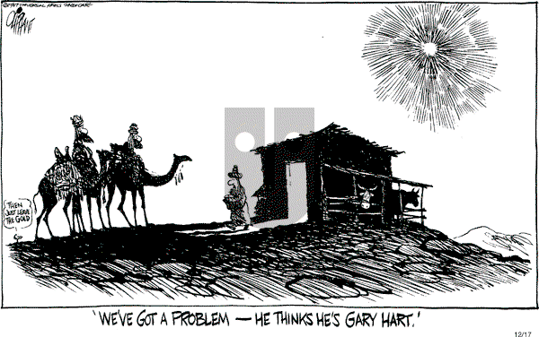 Pat Oliphant - Thursday December 17, 1987 Comic Strip