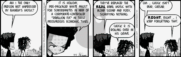 The Boondocks on Tuesday April 8, 2008 Comic Strip