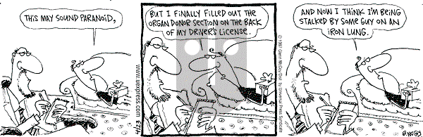 The Duplex on Wednesday April 23, 1997 Comic Strip