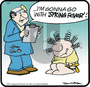 Ziggy on Monday March 27, 2017 Comic Strip