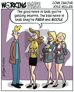 Working Daze on Wednesday February 16, 2005 Comic Strip