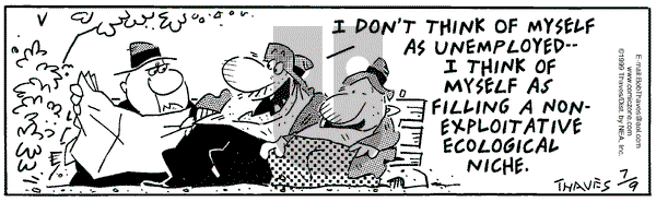 Frank and Ernest on Friday July 9, 1999 Comic Strip