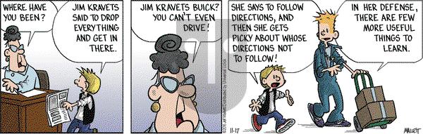 Frazz on Thursday November 17, 2016 Comic Strip