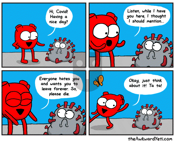 The Awkward Yeti on Saturday August 14, 2021 Comic Strip