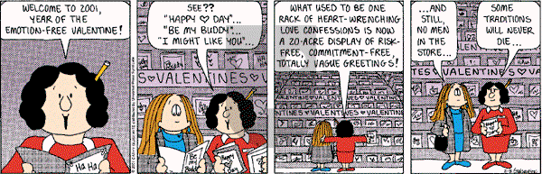 Cathy Classics - Thursday February 8, 2001 Comic Strip