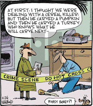 Reality Check on Thursday November 26, 2015 Comic Strip
