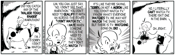 Cow and Boy Classics on Tuesday April 18, 2006 Comic Strip