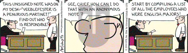 The Born Loser on Wednesday September 3, 2014 Comic Strip