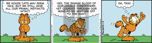 Garfield on Saturday January 9, 2016 Comic Strip