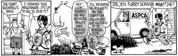 Monty on Friday November 7, 2003 Comic Strip