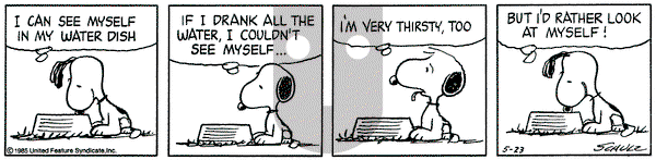 Peanuts on Thursday May 23, 1985 Comic Strip