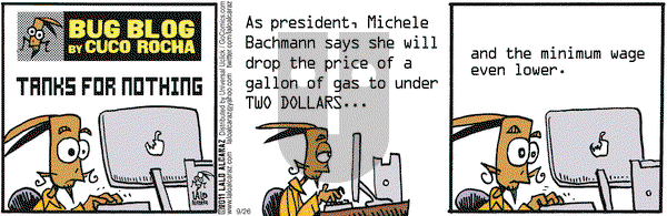 La Cucaracha on Monday September 26, 2011 Comic Strip