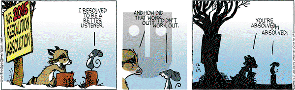 Over the Hedge on Monday December 29, 2014 Comic Strip