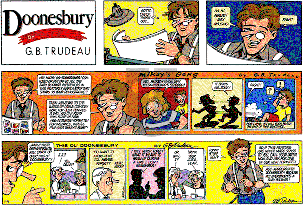 Doonesbury on Sunday May 23, 1993 Comic Strip