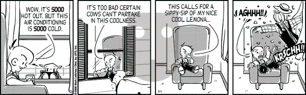Cow and Boy Classics on Wednesday August 6, 2008 Comic Strip
