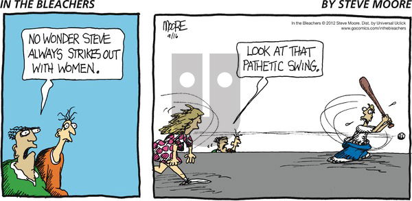 In the Bleachers on Sunday September 16, 2012 Comic Strip