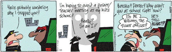 The Knight Life on Friday September 9, 2011 Comic Strip