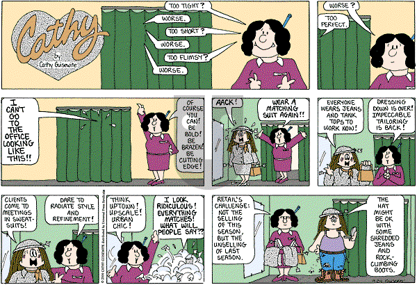 Cathy Classics - Sunday September 25, 2011 Comic Strip