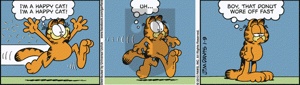 Garfield - Monday January 9, 2012 Comic Strip