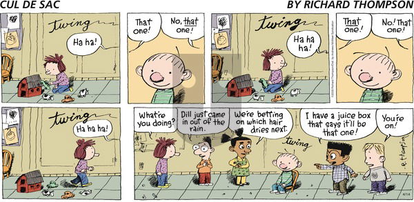 Cul de Sac on Sunday April 14, 2019 Comic Strip