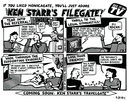 Ted Rall on Monday September 28, 1998 Comic Strip