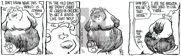 The Grizzwells on Tuesday March 31, 1998 Comic Strip