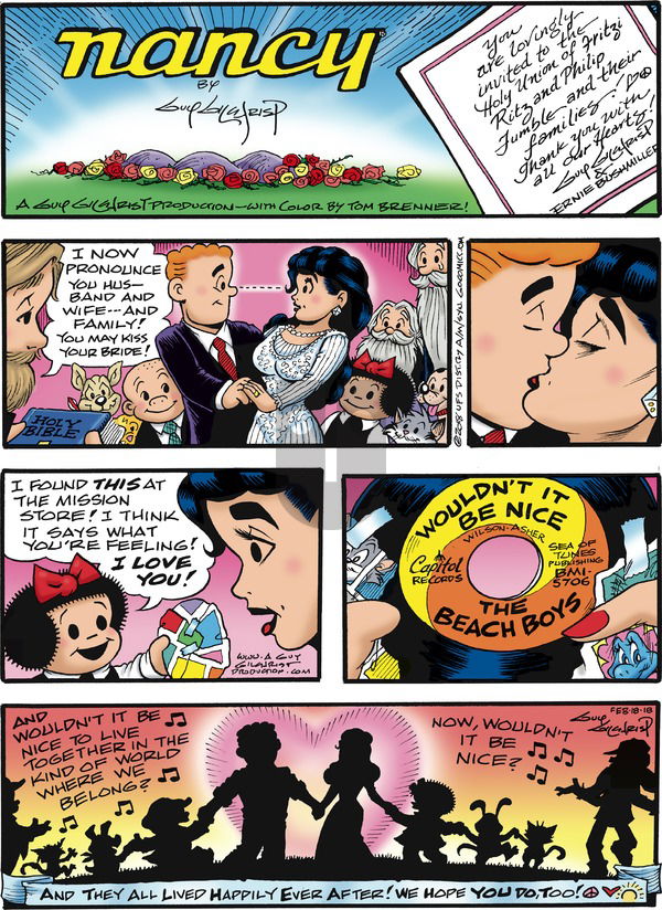 Nancy on Sunday February 18, 2018 Comic Strip