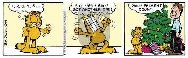 Garfield - Saturday December 14, 1996 Comic Strip