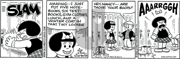 Nancy on Tuesday December 5, 2000 Comic Strip