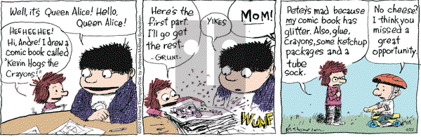 Cul de Sac on Saturday April 22, 2017 Comic Strip