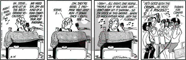 Doonesbury on Saturday August 14, 1976 Comic Strip