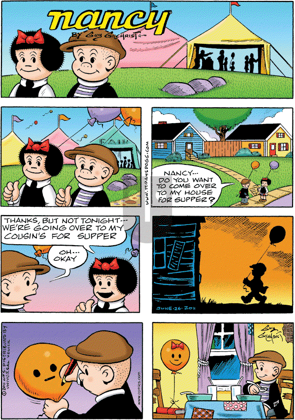Nancy on Monday June 27, 2011 Comic Strip