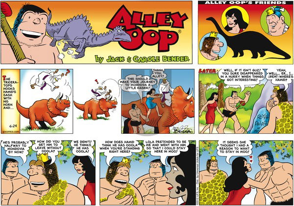 Alley Oop on Sunday June 24, 2012 Comic Strip