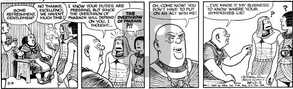 Alley Oop on Tuesday February 4, 1969 Comic Strip