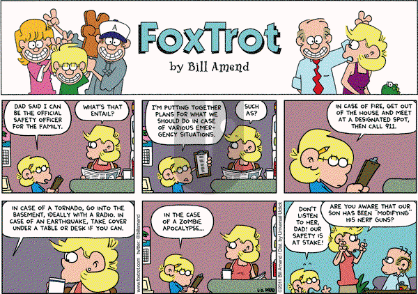 FoxTrot on Sunday June 26, 2011 Comic Strip