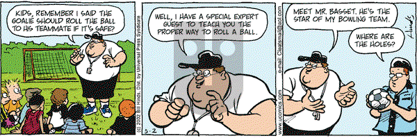 Cleats on Thursday May 2, 2002 Comic Strip