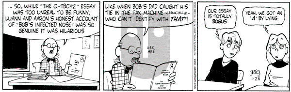 Luann on Tuesday January 28, 2003 Comic Strip