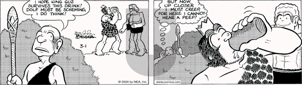Alley Oop on Monday March 1, 2004 Comic Strip
