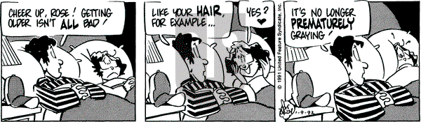 Rose is Rose on Thursday January 9, 1992 Comic Strip