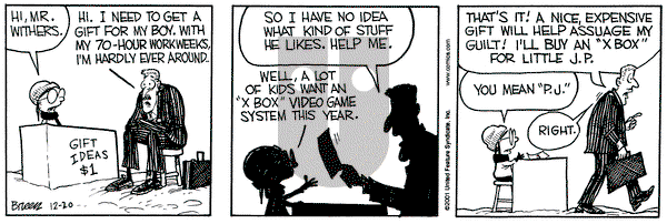 Grand Avenue on Thursday December 20, 2001 Comic Strip
