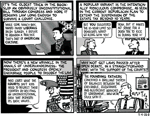 Ted Rall on Saturday July 6, 2002 Comic Strip