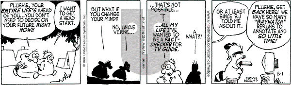 Over the Hedge on Friday August 1, 1997 Comic Strip