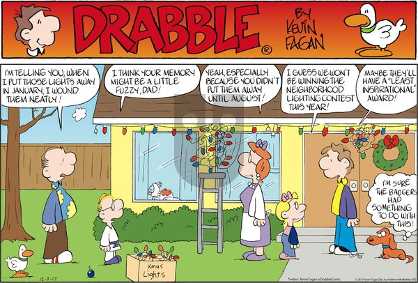 Drabble on Sunday December 3, 2017 Comic Strip
