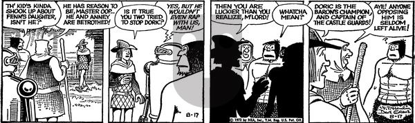 Alley Oop on Thursday August 17, 1972 Comic Strip