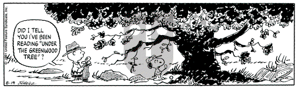 Peanuts on Monday August 19, 1991 Comic Strip