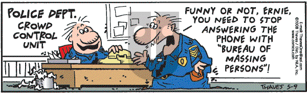 Frank and Ernest - Friday May 9, 2008 Comic Strip