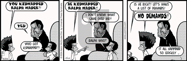 The Boondocks on Thursday January 26, 2012 Comic Strip