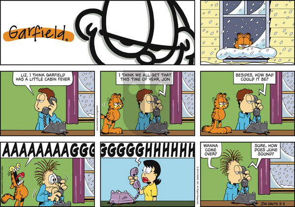 Garfield on Sunday March 3, 2013 Comic Strip